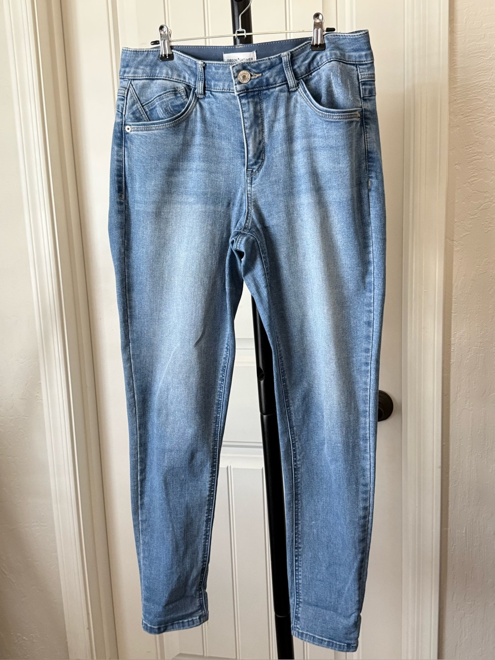 GIBSON & LATIMER "Perfect Fit" Ankle Skinny Slimming Panel Jeans | Size 8